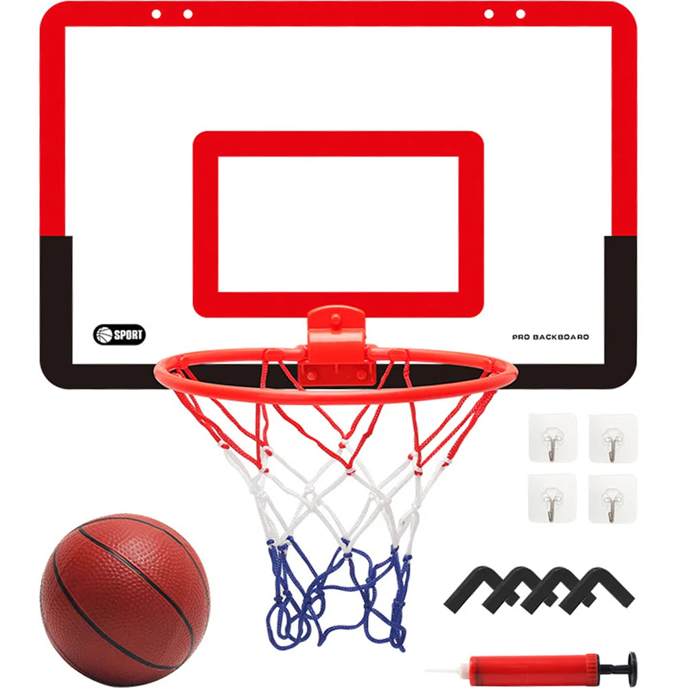 Hanging basketball backboard