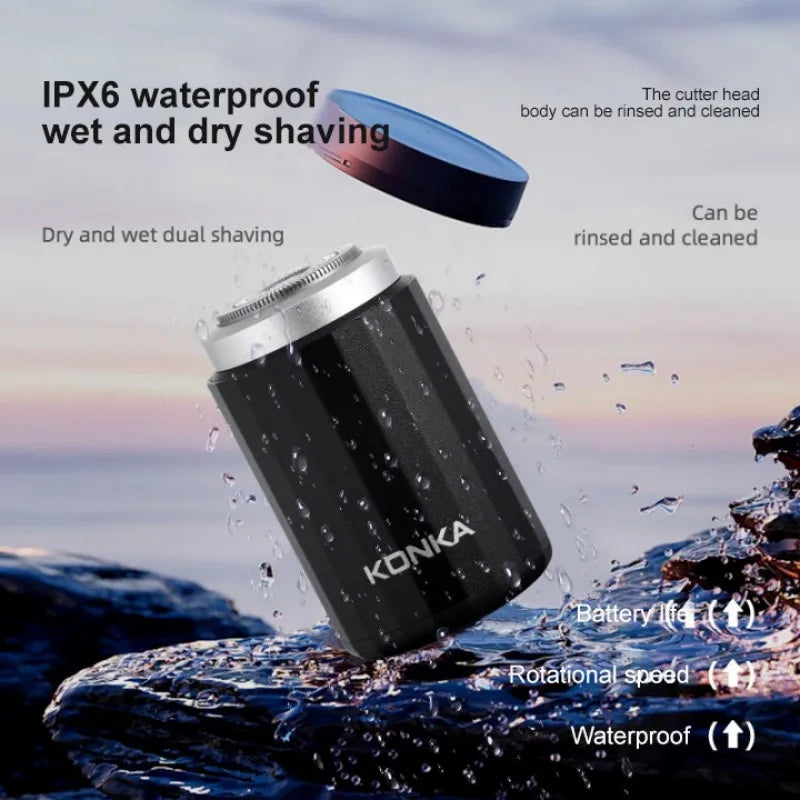 2024 NEW Mini Portable Waterproof Electric Shaver