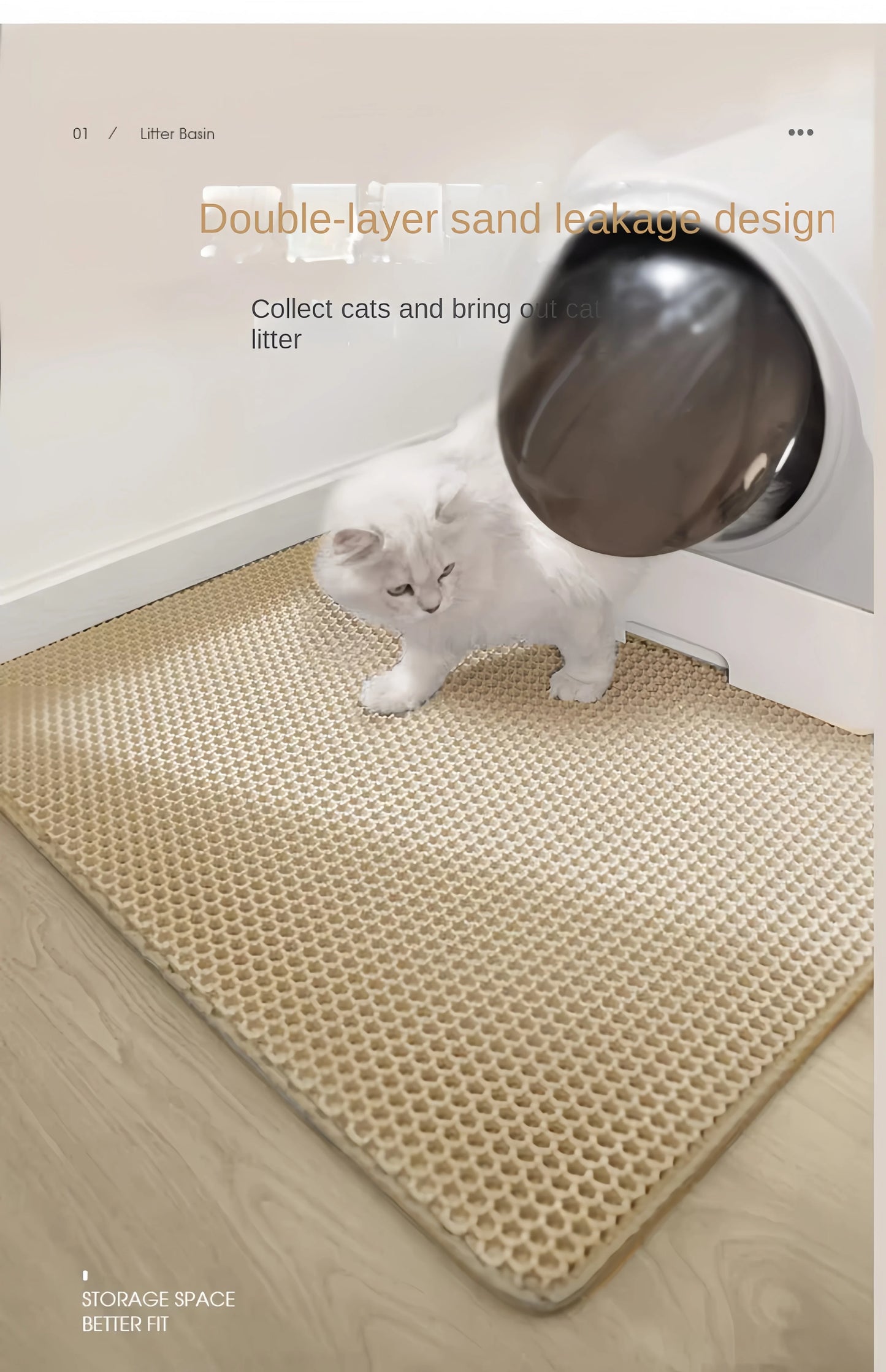 Waterproof Double Cat Litter Mat