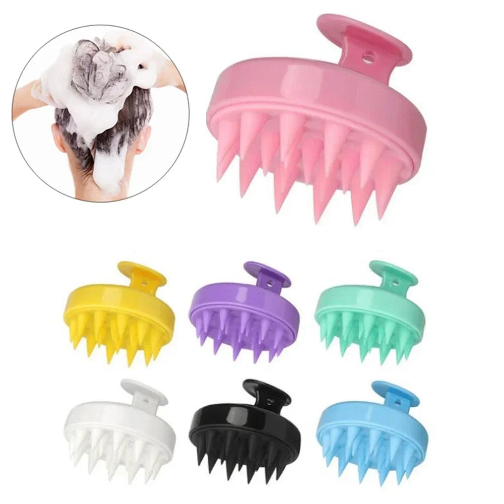 Silicone brush for washing hair