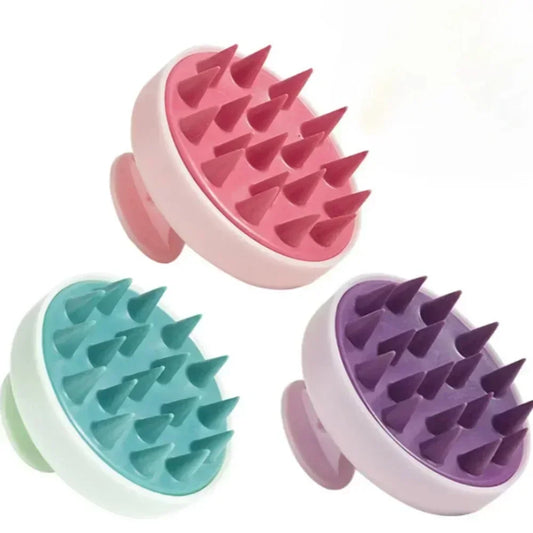 Silicone brush for washing hair