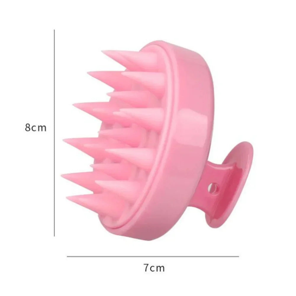 Silicone brush for washing hair